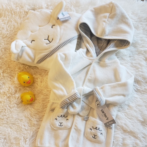 Carter's Other - NWT matching robe and towel